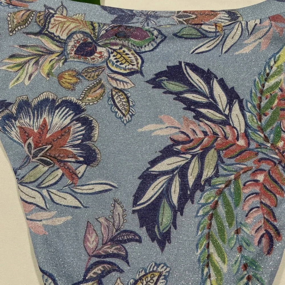 NWT BECCA [ Large ] South‎ Pacific High Waist Bikini Bottoms In Sky